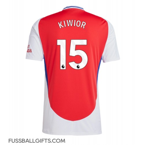 Arsenal Jakub Kiwior #15 Fußballbekleidung Heimtrikot 2024-25 Kurzarm